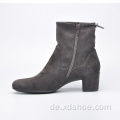 55 mm hoher klassischer Stiefel mit Schaftabsatz